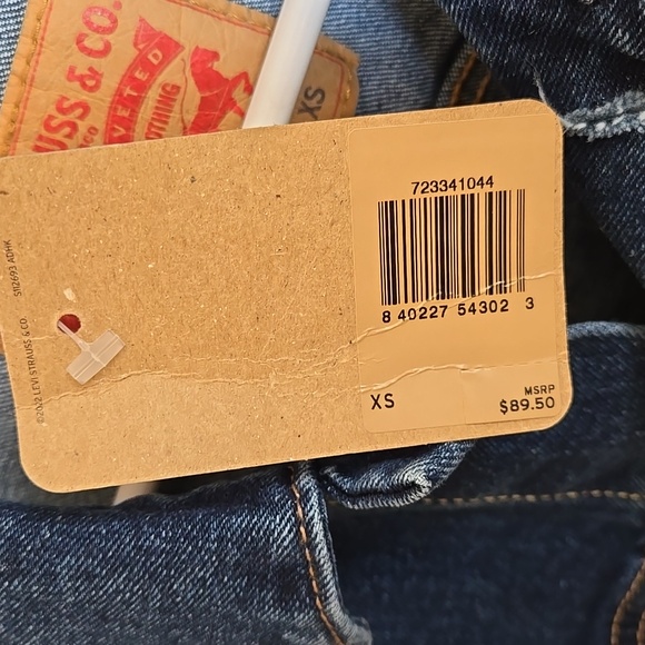 Men Levi's Denim Jacket sz XS - Picture 6 of 9